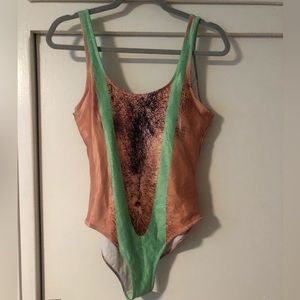 Women’s novelty hairy bathing suit